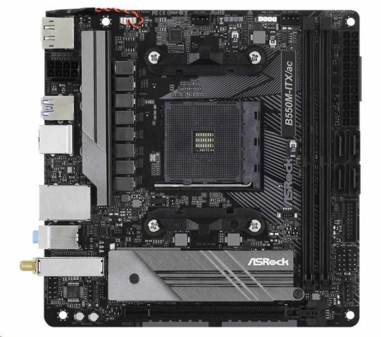 Obrázek ASRock MB Sc AM4 B550M- ITX/ AC, AMD B550M, 2xDDR4, HDMI, DP