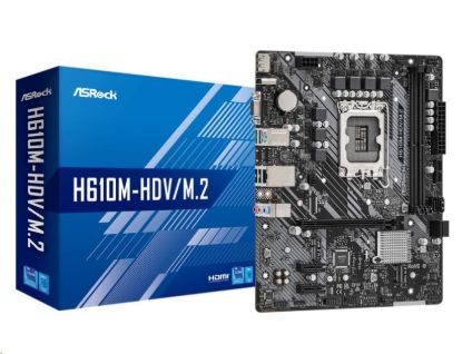 Obrázek ASRock MB Sc LGA1700 H610M- HDV/ M.2, Intel H610, 2xDDR4, 1xDP, 1xHDMI, 1xVGA, mATX