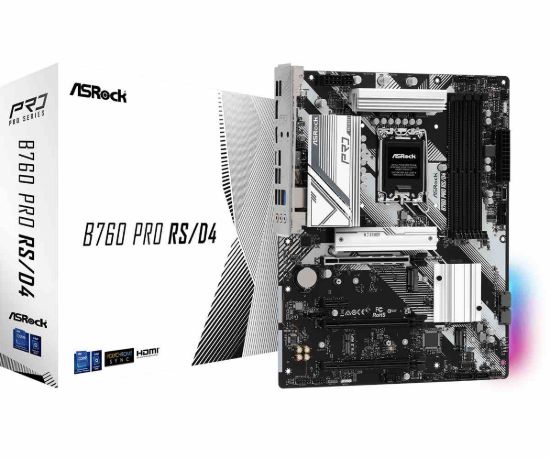 Obrázek ASRock MB Sc LGA1700 B760 PRO RS/ D4, Intel B760, 4xDDR4, 1xDP, 1xHDMI