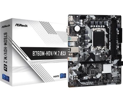 Obrázek ASRock MB Sc LGA1700 B760M- HDV/ M.2 D4, Intel B760, 2xDDR4, 1xDP, 1xHDMI, 1xVGA, mATX