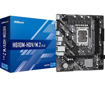Obrázek ASRock MB Sc LGA1700 H610M- HDV/ M.2 R2.0, Intel H610, 2xDDR4, 1xDP, 1xHDMI, 1xVGA, mATX