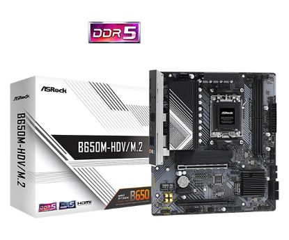 Obrázek ASRock MB Sc AM5 B650M- HDV/ M.2, AMD B650, 2xDDR5, 1xDP, 1xHDMI, mATX