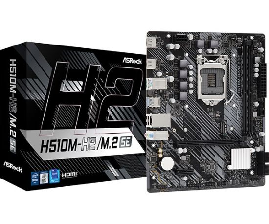 Obrázek ASRock MB Sc LGA1200 H510M- H2/ M.2 SE, Intel H470, 2xDDR4, 2xHDMI, mATX