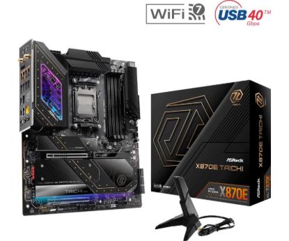 Obrázek ASRock MB Sc AM5 X870E TAICHI, AMD X870, 4xDDR5, 1xHDMI, 2xThunderbolt, WI- FI