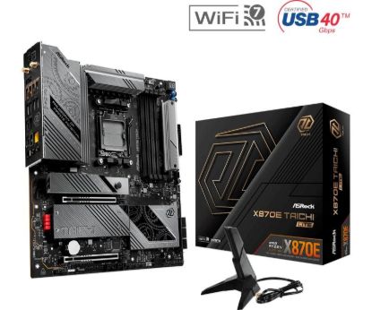 Obrázek ASRock MB Sc AM5 X870E TAICHI LITE, AMD X870, 4xDDR5, 1xHDMI, 2xThunderbolt, WI- FI