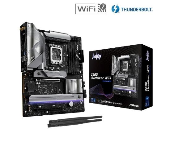 Obrázek ASRock MB Sc LGA1851 Z890 LIVEMIXER WIFI, Intel Z890, 4xDDR5, 1xHDMI, 2xThunderbolt, WI- FI