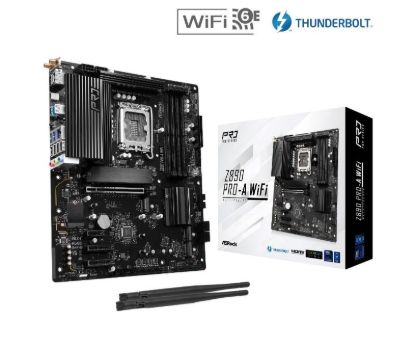 Obrázek ASRock MB Sc LGA1851 Z890 PRO- A WIFI, Intel Z890, 4xDDR5, 1xDP, 1xHDMI, 1xThunderbolt, WI- FI