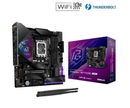 Obrázek ASRock MB Sc LGA1851 Z890M RIPTIDE WIFI, Intel Z890, 4xDDR5, 1xDP, 1xHDMI, 2xThunderbolt, WI- FI, mATX