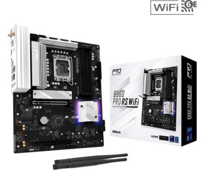 Obrázek ASRock MB Sc LGA1851 B860 Pro RS WiFi, Intel B860, 4xDDR5, 1xDP, 1xHDMI, WiFi, ATX