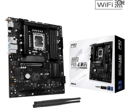 Obrázek ASRock MB Sc LGA1851 B860 Pro- A WiFi, Intel B860, 4xDDR5, 1xDP, 1xHDMI, WiFi, ATX