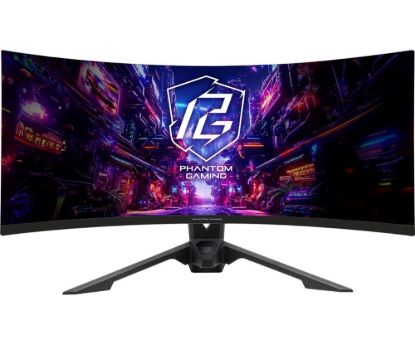 Obrázek ASROCK LCD - 34" Gaming monitor PG34QRT2B, VA LCD, Prohnutý, 3440x1440 WQHD, 180Hz, 4000: 1, 500cd/ m2, 1ms, 2xHDMI, 2xDP