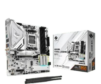 Obrázek ASRock MB Sc AM5 B850M Steel Legend WiFi, AMD B850, 4xDDR5, 1xDP, 1xHDMI, WiFi, mATX
