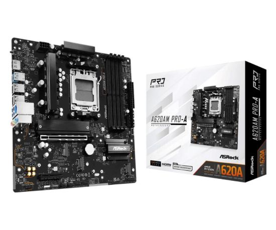 Obrázek ASRock MB Sc AM5 A620AM PRO- A, AMD A620A, 4xDDR5, 1xHDMI