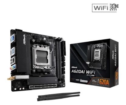 Obrázek ASRock MB Sc AM5 A620AI WIFI AMD A620A, 2xDDR5, 1xHDMI, WIFI