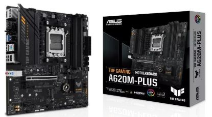 Obrázek ASUS MB Sc AM5 TUF GAMING A620M- PLUS, AMD A620, 4xDDR5, 1xHDMI, 2xDP, mATX