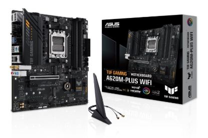 Obrázek ASUS MB Sc AM5 TUF GAMING A620M- PLUS WIFI, AMD A620, 4xDDR5, 1xHDMI, 2xDP, mATX