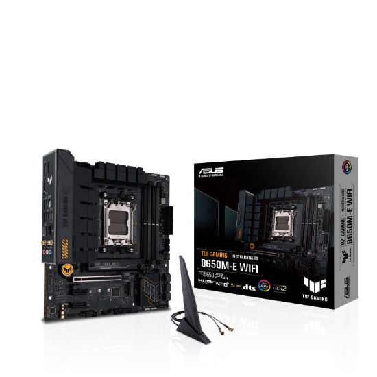 Obrázek ASUS MB Sc AM5 TUF GAMING B650M- E WIFI, AMD B650, 4xDDR5, 2xDP, 1xHDMI, mATX