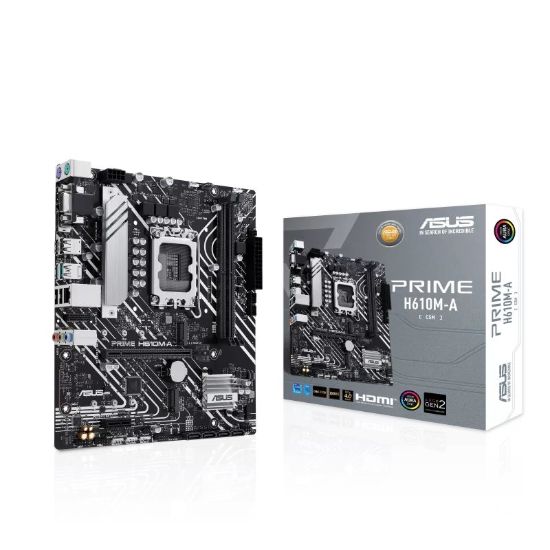 Obrázek ASUS MB Sc LGA1700 PRIME H610M- A- CSM, Intel H610, 2xDDR5, 1xDP, 1xHDMI, 1xVGA, mATX