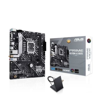 Obrázek ASUS MB Sc LGA1700 PRIME H610M- A WiFi, Intel H610, 2xDDR5, 1xDP, 1xHDMI, 1xVGA, mATX