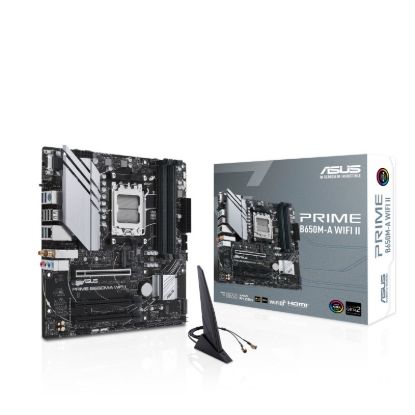 Obrázek ASUS MB Sc AM5 PRIME B650M- A WIFI II, AMD B650, 4xDDR5, 1xDP, 1xHDMI, 1xVGA, WI- FI, mATX
