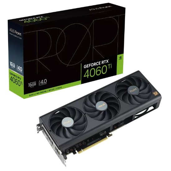 Obrázek ASUS VGA NVIDIA GeForce RTX 4060 Ti PROART 16G, 16GB GDDR6, 3xDP, 1xHDMI