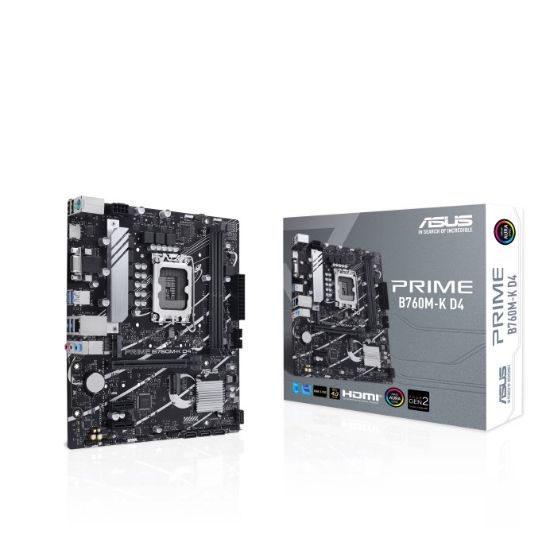Obrázek ASUS MB Sc LGA1700 PRIME B760M- K DDR4, Intel B760, 2xDDR4, 1xHDMI, 1xVGA, mATX