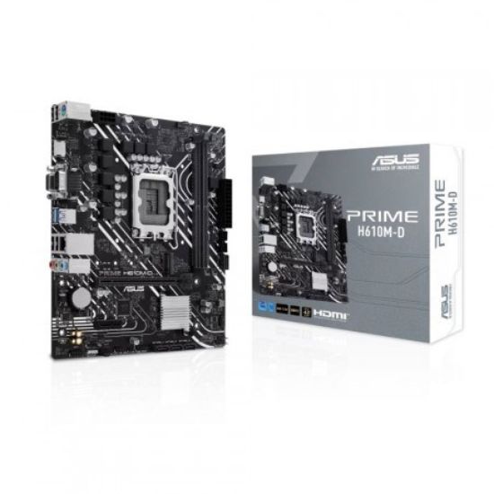 Obrázek ASUS MB Sc LGA1700 PRIME H610M- D, Intel H610, 2xDDR5, 1xHDMI, 1xVGA, mATX