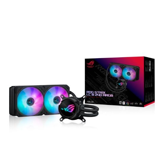 Obrázek ASUS vodní chladič CPU AIO ROG STRIX LC III 240 ARGB, 2x120mm, LGA1851, AM5