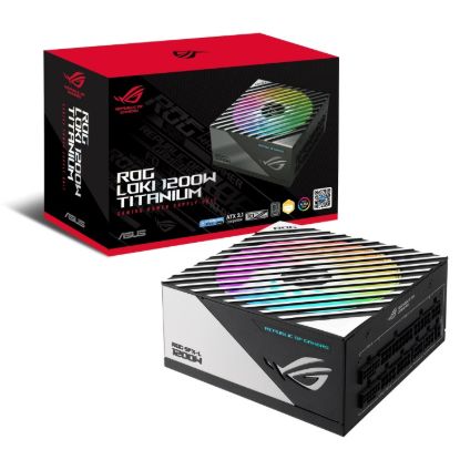 Obrázek ASUS zdroj 1200W ROG LOKI SFX- L GAMING, 120 mm, Plně Modulární, 80+ Titanium, ARGB, SFX- L