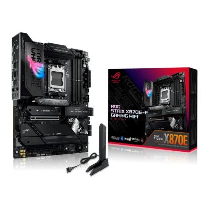 Obrázek ASUS MB Sc AM5 ROG STRIX X870E- E GAMING WIFI, AMD X870, 4xDDR5, 1xHDMI, 2xThunderbolt, WiFi