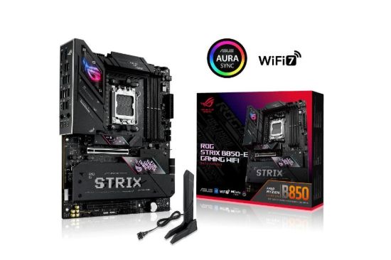 Obrázek ASUS MB Sc AM5 ROG STRIX B850- E GAMING WIFI, AMD B850, 4xDDR5, 1xThunderbolt, 1xDP, 1xHDMI, WiFi, ATX