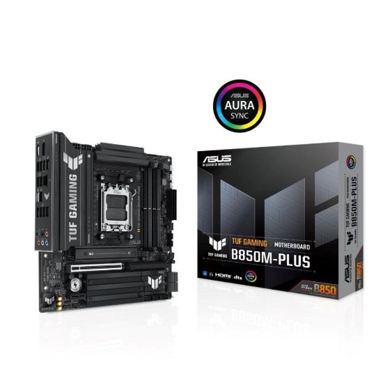 Obrázek ASUS MB Sc AM5 TUF GAMING B850M- PLUS, AMD B850, 4xDDR5, 1xDP, 1xHDMI, mATX