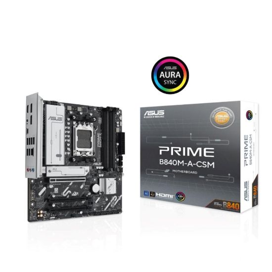 Obrázek ASUS MB Sc AM5 PRIME B840M- A- CSM, AMD B840, 4xDDR5, 2xDP, 1xHDMI, mATX