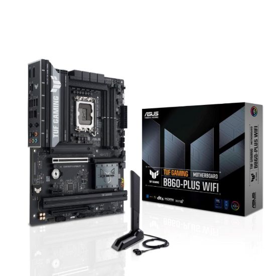 Obrázek ASUS MB Sc LGA1851 TUF GAMING B860- PLUS WIFI, Intel B860, 4xDDR5, 1xThunderbolt, 1xDP, 1xHDMI, WiFi, ATX