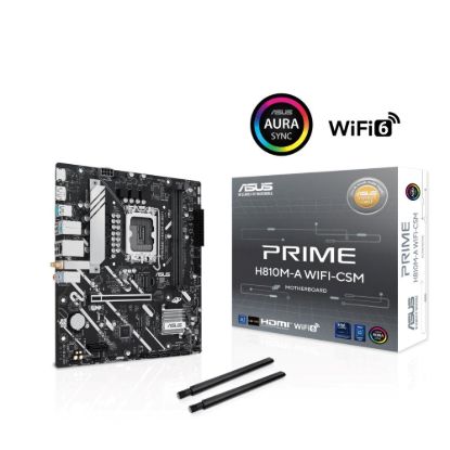 Obrázek ASUS MB Sc LGA1851 PRIME H810M- A WIFI, 2xDDR5, 1xDP, 1xHDMI, WiFi, mATX