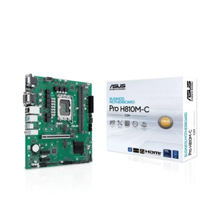Obrázek ASUS MB Sc LGA1851 PRO H810M- C- CSM, 2xDDR5, 1xDP, 1xHDMI, 1xVGA, 1xDVI- D, mATX
