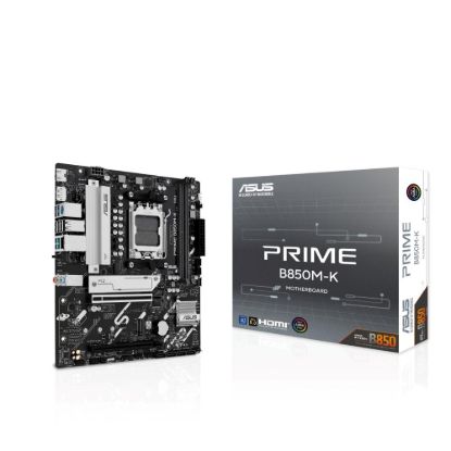 Obrázek ASUS MB Sc AM5 PRIME B850M- K, AMD B850, 2xDDR5, 1xDP, 1xHDMI, mATX