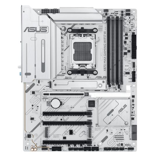 Obrázek ASUS MB Sc AM5 X870 MAX GAMING WIFI7 W, AMD X870, 4xDDR5, 2xThunderbolt, 1xHDMI, WiFi