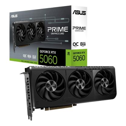 Obrázek ASUS VGA NVIDIA GeForce RTX 5060 PRIME OC 8G, 8GB GDDR7, 3xDP, 1xHDMI