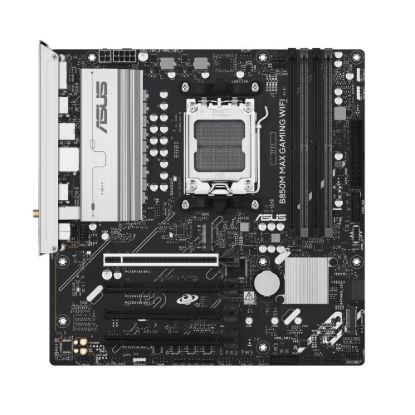 Obrázek ASUS MB Sc AM5 B850M MAX GAMING WIFI, AMD B850, 4xDDR5, 1xDP, 1xHDMI, WiFi, mATX