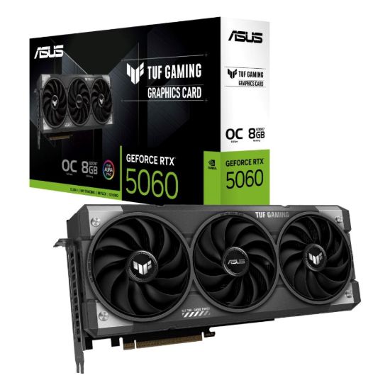 Obrázek ASUS VGA NVIDIA GeForce RTX 5060 TUF GAMING OC 8GB, 8GB GDDR7, 3xDP, 1xHDMI
