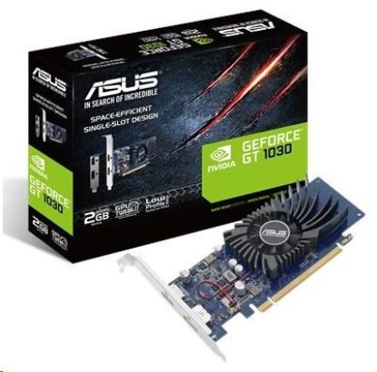 Obrázek ASUS VGA NVIDIA GeForce GT 1030 BRK 2G, 2G GDDR5, 1xHDMI, 1xDP