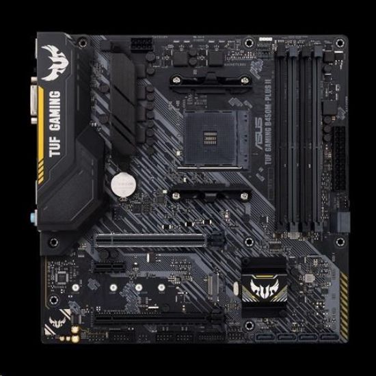 Obrázek ASUS MB Sc AM4 TUF GAMING B450M- PLUS II, AMD B450, 4xDDR4, 1xHDMI, 1xDVI, mATX