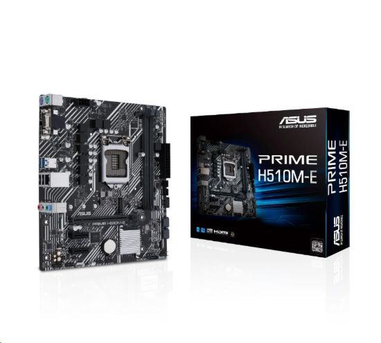 Obrázek ASUS MB Sc LGA1200 PRIME H510M- E, Intel H510, 2xDDR4, 1xDP, 1xHDMI, 1xVGA, mATX