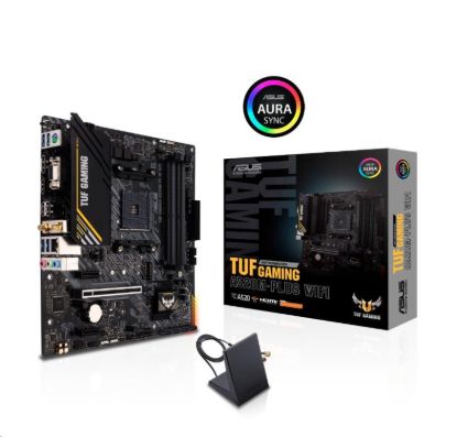 Obrázek ASUS MB Sc AM4 TUF GAMING A520M- PLUS WIFI, AMD A520, 4xDDR4, 1xDP, 1xHDMI, VGA, WI- FI, mATX