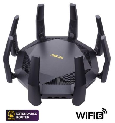 Obrázek ASUS RT- AX89X (AX6100) WiFi 6 Extendable Router, 10G porty, AiMesh, 4G/ 5G Mobile Tethering
