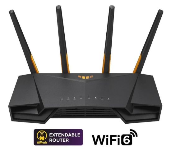 Obrázek ASUS TUF- AX3000 V2 (AX3000) WiFi 6 Extendable Gaming Router, 2.5G port, AiMesh, 4G/ 5G Mobile Tethering