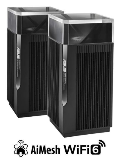 Obrázek ASUS ZenWiFi Pro ET12 2- pack Wireless AXE11000 Tri- band Mesh WiFi 6E System, 2.5G WAN/ LAN