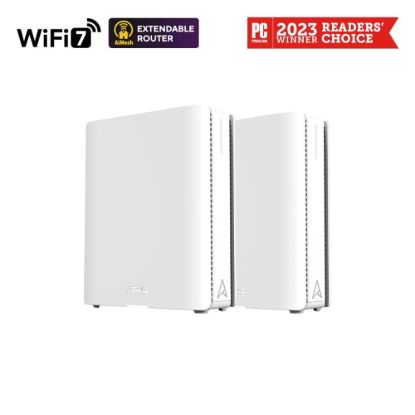 Obrázek ASUS ZenWifi BQ16 2- pack, WiFi7 Extendable Router, AiMesh, 2x WAN/ LAN, 3x LAN, 1x USB 3.0
