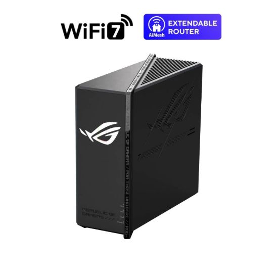 Obrázek ASUS Herní Router ROG Strix GS- BE18000, 3- pásmový WiFi7 Router, 1x WAN, 7x LAN, AiMesh